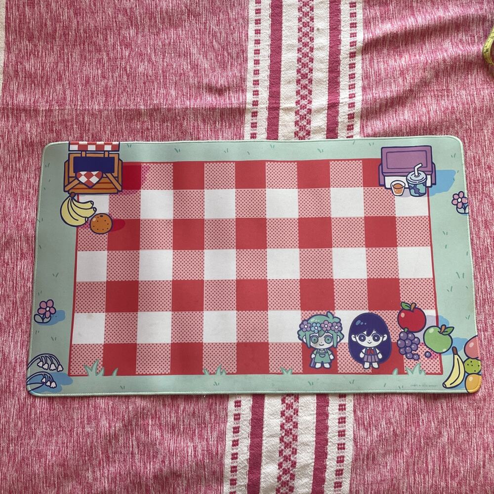 OMORI DeskMat OMOCAT Very Cute! RARE Some small discolorations see photos